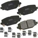 Bendix Premium SBC1596 Ceramic Rear Brake Pads for Select Models Chrysler Grand Caravan, Town & Country, Dodge Journey, Ram C/V, Volkswagen Routan