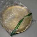 AIYoo Stainless Steel Gold Plates 2 Set Round Dinner Dishes 10 Inch Metal Plates Great for Picnic, Outdoor Camping Plate, Shatterproof & Dishwasher Safe