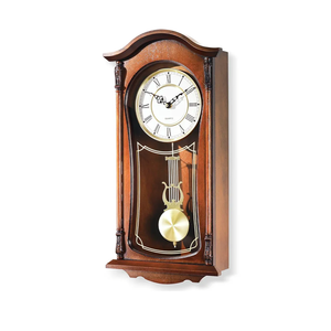 AYRELY® 22IN Grandfather Vintage Wall Clock with Pendulum and Chime, Hour/Quarter-Hour Chime, Mahogany Wooden Frame, Large Vintage Wall Clock for Living Room,Home Decor Gift