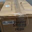 Theater Solutions 2R8G Outdoor Granite 8" Rock 2 Speaker Set for Deck Pool Spa Yard Garden, Granite Grey