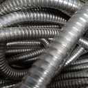 Garden Hose 75FT Stainless Steel Water Hose with 10 Functions Adjustable Spray Nozzle, Heavy-Duty Metal Garden Hose Flexible Durable No-Tangle & Kink Leak Dog Proof Hose for Yard Lawn(Orange)