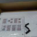 UJSCE Boho Small Side Table with Storage Shelf - White Wood Side Table for Small Spaces - Compact Living Room Furniture