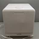 Countertop Dishwasher, Mini Dishwasher with Faucet & Manual Water Tank(5L) Modes Water Inlet, Compact with More Space Inside,6 Programs Ideal for RV & Apartments, No Hookup Needed