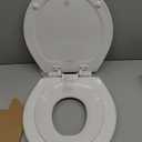 Mayfair NextStep2 Toilet Seat with Built-In Potty Training Seat, Slow-Close, Removable that will Never Loosen, Round, White