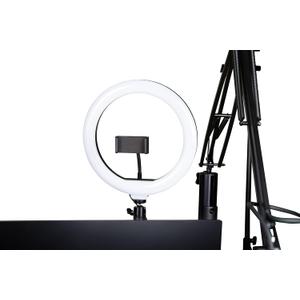 Gator Frameworks ID Series Ring Light Attachment for the Content Creator Tree, (3) Color Modes and (10) Brightness Levels at 3200K, 4500K, and 5500K (GFW CTRINGLIGHT)