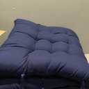 Patio Chaise Lounger Cushion, Lounge Chair Recliners Chair Cushions, Rocking Chair Sofa Cushion with 6 Ties,Thick Padded Swing Bench Cushion61x18.89x3.14in (Navy Blue), 61 inches x 19 inches x 3.14 inches
