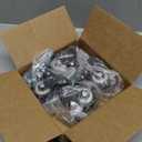 HOLKIE Stem Caster Wheels 2 inch Total Locking Casters Set of 4, Threaded Stem 3/8" -16 x 1 (Diameter 3/8", Length 1") Swivel Heavy Duty Castors Black (Black-With Brake-4 pack)