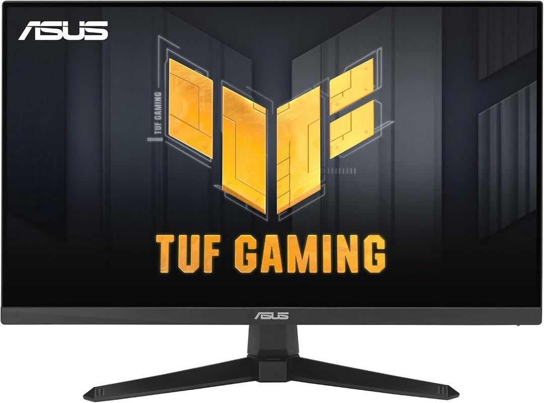 ASUS TUF Gaming 24” (23.8” viewable) 1080P Monitor (VG249QE5A) - FHD, 144Hz Overclock to 146Hz, IPS, Extreme Low Motion Blur Sync, 1ms, Speakers, Variable Overdrive, DisplayWidget Center