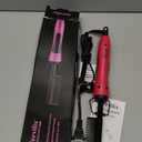 Hot Comb Electric by Terviiix, Pressing Combs for Natural Black Hair, Wigs & Beard, Anti-Scald Straightening Comb with Keratin & Argan Oil Infused Teeth, Temperatures Adjustable, 60 Min Auto Shut Off (Pink)