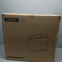 SONGMICS Garbage Can, 3 x 4.8 Gallon (3 x 18 L) Trash Can, Recycle Bin with Soft-Close Lids, Pedals, and Inner Buckets for Kitchen, Stainless Steel, Silver and Black ULTB54NL