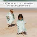 ZICOTO Stylish Hooded Beach Towel for Kids - Extra Soft and Fast Drying Poncho for Toddlers 1-3 Years is Made of Premium Cotton - Perfect Baby Cover Up for Beach Days or Pool and Bath Time Adventures