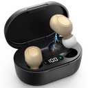 Hearing Aids for Seniors - Hearing Aid Rechargeable for Hearing Loss with Intelligent Noise Reduction,Invisible Audien Hearing Amplifier with Volume Control and Portable Charging Case,Black