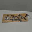 Family Wall Decor Metal Family Wall Sign Cursive Word Black Iron Home Decor Art Rustic Hanging Word Sign Country Home Decoration for Dining Room Kitchen Door Decoration  (13 Inch)