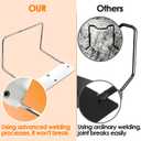 Mattress Retainer Bar for Soft Bed and Metal Bed Frame,Extended&Widened Non-Slip Mattress Slide Stopper,Stainless Steel Bed Frame Mattress Slide Stopper,Won't Break or Bend Mattress Stoppers (2 Packs)