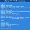Gas Cap, Fuel Cap For Toyota 4Runner Corolla Highlander Tacoma Tundra Camry Avalon Matrix Sequoia Sienna Solara, Lexus GS300 GS430 ES300 GX470 RX330, Replace 77300-47010, 7730047010