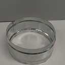 8 Inch Round Galvanized Steel Duct Connector - Metal Ventilation Pipe Coupler - Dryer Vent Hose Extension - HVAC Ducting Coupling for Straight Connection