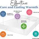 Thermee Micro Flannel Twin Size Blankets, Lightweight All Seasons Cozy Blanket, Throw Blankets for Home and Living Room, Comfy & Soft Blanket for Couch, Machine Wash, No Pilling - Snow