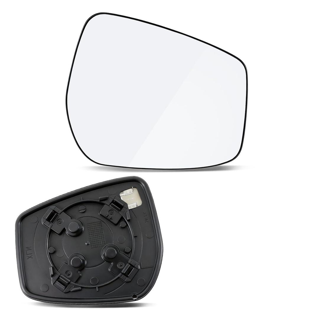 LHCDQSKCW Compatible with Nissan Kicks 2018-2024, Versa 2020-2026, LEAF 2018-2025, Passenger Right Side Mirror Glass, Rear View Mirror with Backing Plate