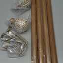 Boho Wood Curtain Rods for Windows 48 to 84 inch,1" Adjustable Heavy Duty Window Curtain Rod with Imitation Wood Grain Finials,Rustic Decorative Drapery Rods Set,Size:36-88'',Maple Wood