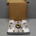 NUOVO 13 Inch Wood Ball Wall ClockMulticolor Mid Century Creative Silent Quartz Personality Funny Decorative Home Living Room Kitchen Office Retro Design Clock