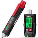 KAIWEETS Electrical Test Kit, Non-Contact Voltage Tester and GFCI Outlet Tester with LCD Display, Wiring Fault Checker, Outlet Tester Kit for Electrician, DIY, 2-Piece