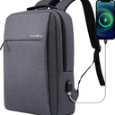 Victoriatourist Laptop Backpack 15.6 Inch, Business Slim Durable Travel Backpacks with USB Charging Port, College Computer Bag Gifts for Men and Women Fits Notebook (Grey)