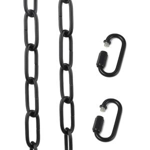 6 feet Black Pendant Light Fixture Chain Permits Installation of Chain-Hung Fixtures On High Ceilings with Maximum Fixture Weight of 50 Pounds