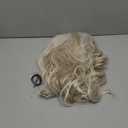 YUMOREAL Wavy Drawstring Ponytail Extensions Icy Blonde Long 26 Inch Synthetic Fake Hairpiece for Women