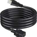 NEMA 5-15P to C19 Power Cord, North American 3 Prong NEMA 5-15P to C19 Female Extension Power Cord, 16AWG SJT 6FT Extension Cable for PDU/UPS/Servers