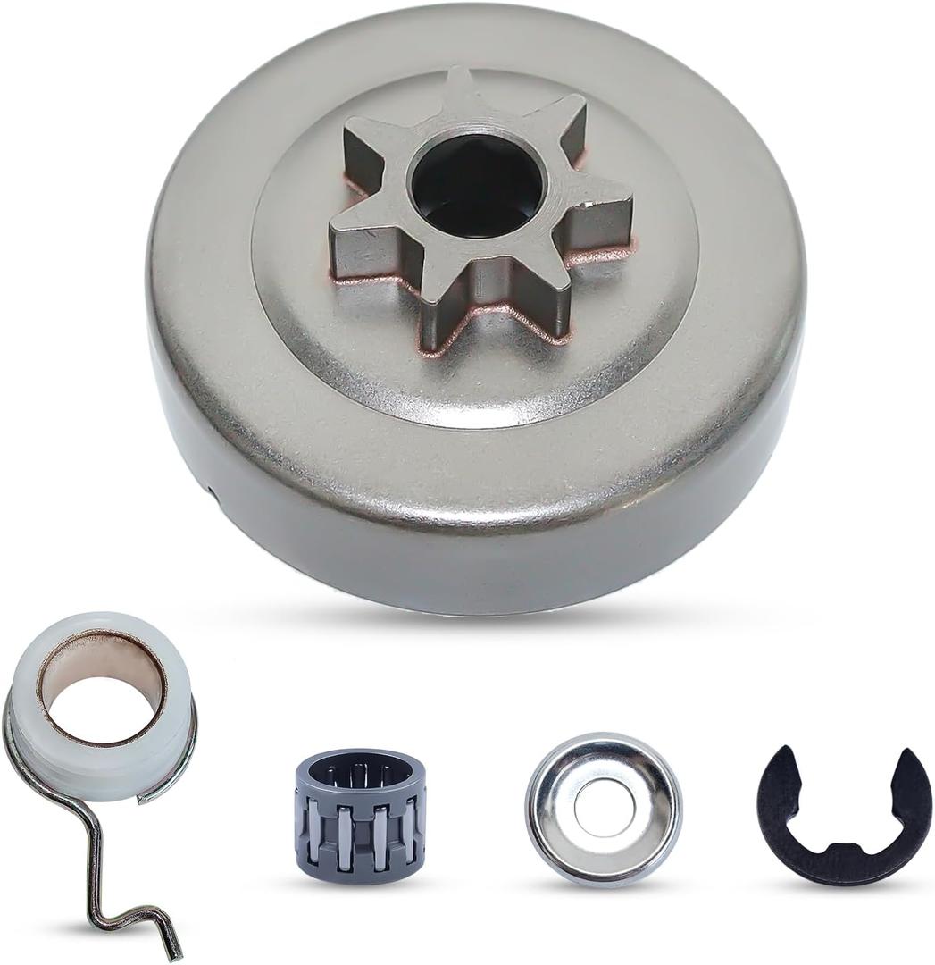 Haishine .325" 7T Clutch Drum Bell Worm Gear Washer Kit Fit STIHL MS250 MS230 MS210 MS 250 230 210 025 023 021 Chainsaw Parts