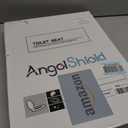 Angol Shiold Elongated Marble Toilet Seat with Zinc Alloy Hinges, Easy to Install and Clean, Anti-pinch (Gray)