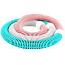 Weighted Fitness Hoop for Adults, Soft Spring Fitness Hoop, 3.3 lbs / 1.5 kg, PVC, for Weight Loss, Fitness, Shaping, Exercise Anytime