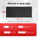 Comfyanno Couch Cushion Support Board, Repairs Sagging Loveseat Sofa, Ready to Use, 21.5" x 48", Heavy-Duty Solid Wood Board, Safe Corner, Sinking Couch & Sofa Fix Saver