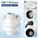 Dryer Booster Fan 4” DBF 110 Inline with Auto On/Off Pressure Sensor