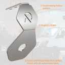 Watermelon Lights Mirror Turn Signal Mounting Bracket Angled Holder - Stainless Steel - 2PCS