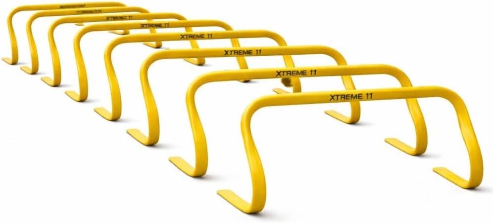 Agility Hurdles - for Athletes of All Skill Levels, Training Hurdles for Sports, Fitness, and Agility Drills - Speed Hurdles for Soccer and Football Training - 8 pieces of Hurdles of 5.9-Inch