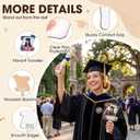 SiliFine 24 Pcs 2026 Sublimation Graduation Fans Blank DIY Sublimation Hand Fan for Graduation Backdrops for Photoshoot