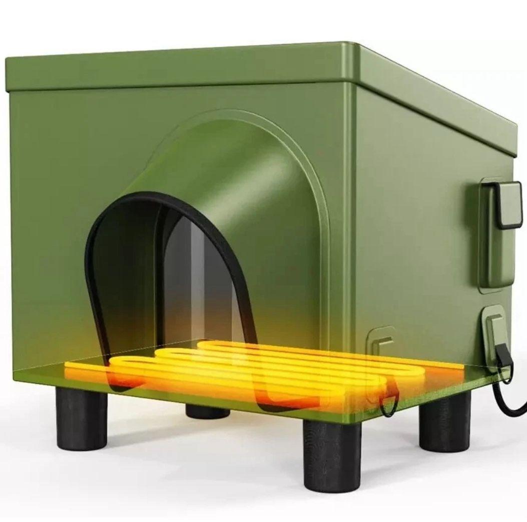Courpal Weatherproof Outdoor Heated Cat House Insulated Warm Pet Shelter OHCH 02