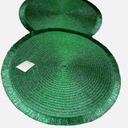 HDO 4PK Fringe Placemat Green