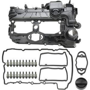 MITZONE N20 Engine Valve Cover with Gasket Bolts Oil Cap for BMW 2012-2018 528i 528i xDrive 328i 328i GT xDrive 320i 428i X1 X3 X4 X5 Z4 2.0L Replace 11127588412