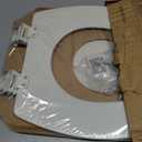Bemis 1500EC Durable Wood Toilet Seat with Easy Clean Hinges, Made in USA, Elongated, Biscuit