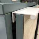 10Pcs 4.72" Back Mount Finger Pull,Cabinet Handles Closet Door Finger Pulls,Hole Dia.3.78"/96mm,White