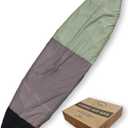 Ho Stevie! Canvas SUP Bag Cover - Prevent Sun Damage - Durable 100% Natural Cotton Canvas Protective Bag for Stand Up Paddle Boards (Black/Gray/Green)
