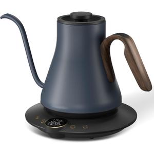 Cocinare FLOW B9 Gooseneck Electric Kettle, Precise Temperature Control for Pour-Over Coffee & Tea Brewing, Stainless Steel Interior, Rapid Heating for Boiling Water 1500W/0.9L (Picasso Blue)