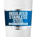 Ice Shaker Insulated Stainless Steel Shaker Bottle | 26oz, White | Cold for 30+ Hours | Insulated Cup with Twist-on Agitator | Odor-Free Bottle for Protein Shakes, Water, Smoothies, Cocktails