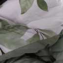 Green Comforter Set Full Size Floral 7-Piece Bedding Set,Botanical Comforter Set with Pillowcases,Soft Microfiber Complete Bedding Sets for All Season