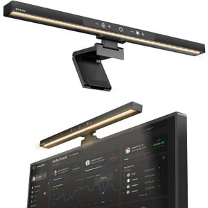 Monitor Light Bar, Computer Monitor Lamp, Memory Stepless Dimming Touch Control Screen Light Bar, 5 Color Temperatures, USB Powered LED Reading Desk Lamps for Home/Office/Game