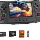 RegiisJoy R50 Ultra 50000 in 1 Handheld Game Console, 4.5 Inch IPS Screen Retro Gaming Consoles Main Emulators, Portable Mini Pocket Arcade 4000mAh Battery, 256G TF Card, Linux System