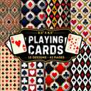 Playing Cards Scrapbook Paper: 10 Of Playing Cards Craft Papers 8.5" x 8.5" For Scrapbooking, Mixed Media, Origami, Wrapping Paper, Junk Journaling, Decoupage, DIY, Card Crafting, And More