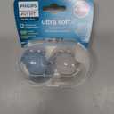 Avent Ultra Soft Pacifier 6-18 Months Beige- Blue - 2pk